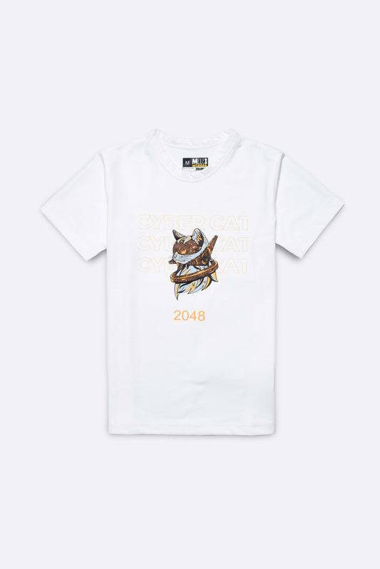 Cyber Cat Short Sleeve T-shirt